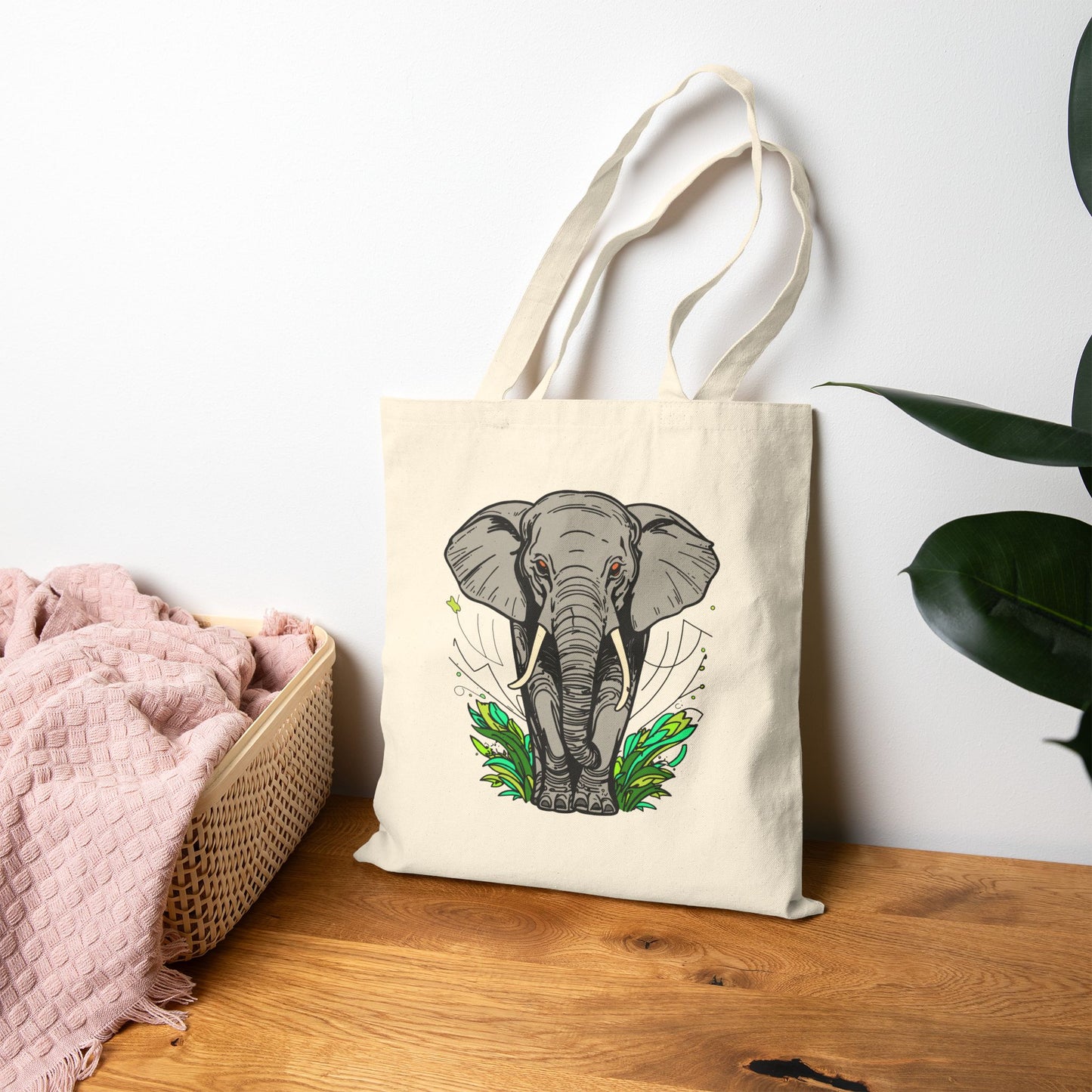 Canvas Tote Bag | Elephant