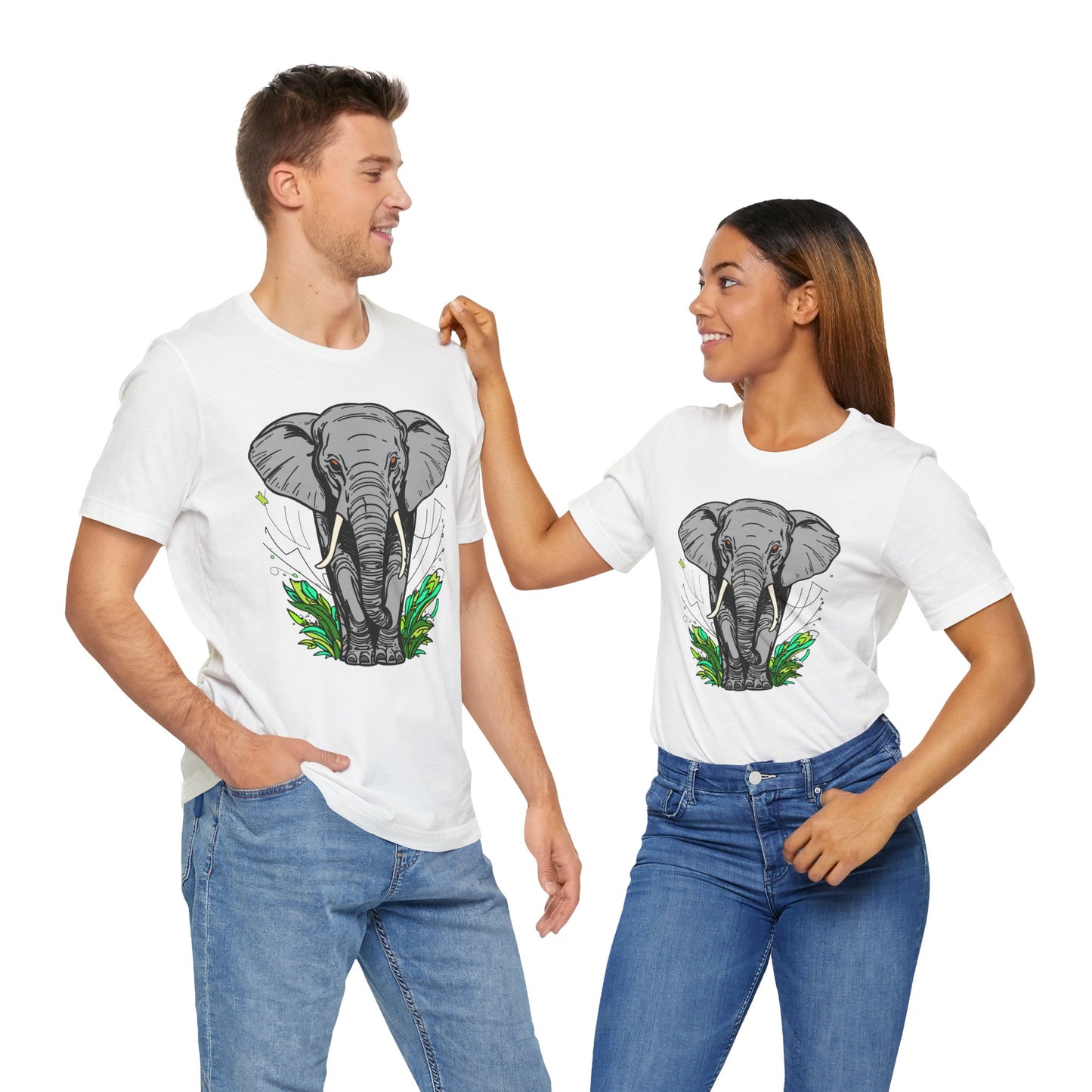 Casual Graphic Tee | Elephant
