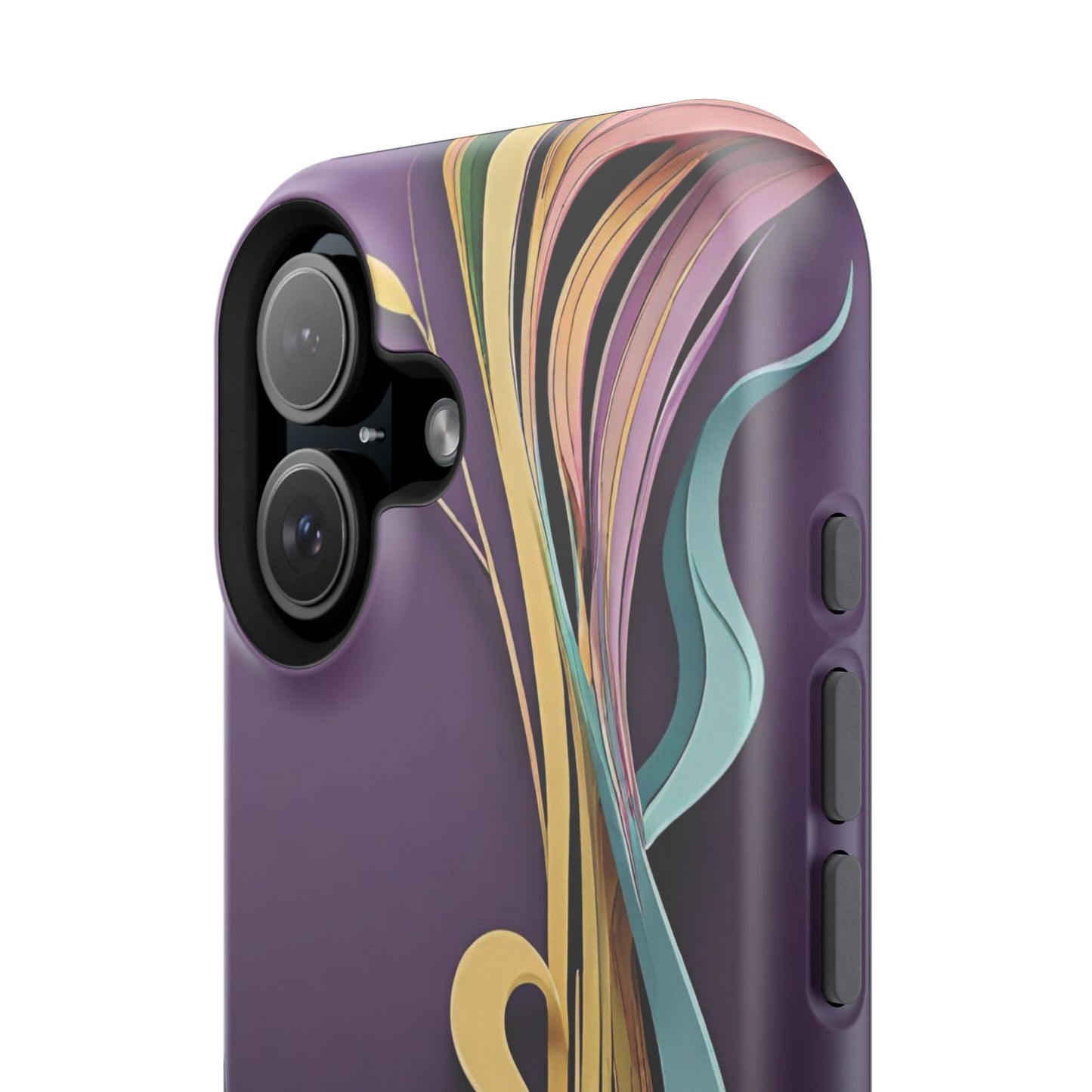 Paper-Cut: Abstract Flow on Plum (Phone Case)