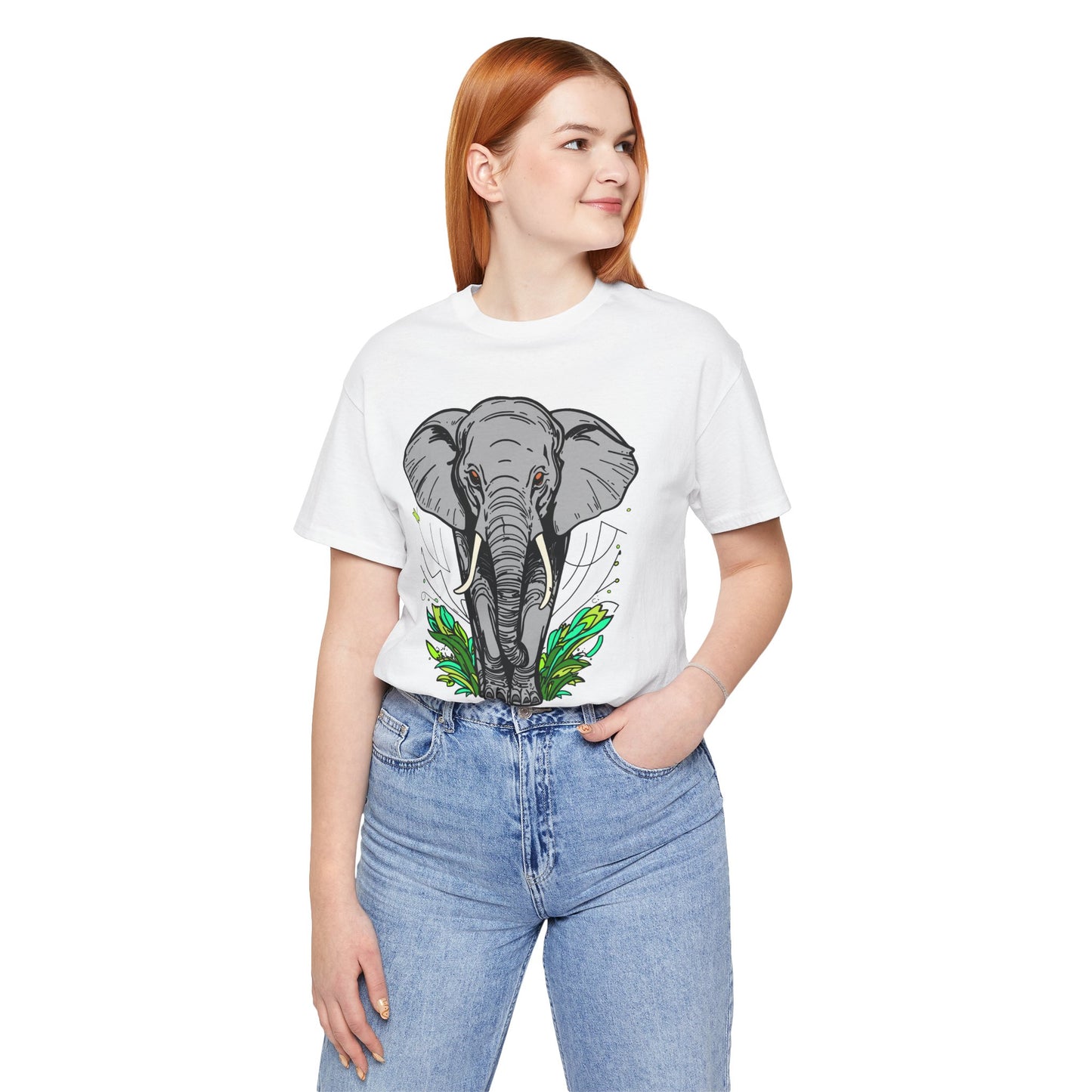 Casual Graphic Tee | Elephant